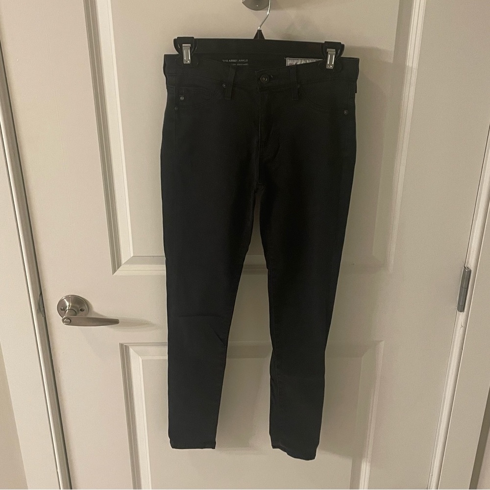 AG ADRIANO GOLDSCHMIED Black Abbey Ankle Stretch Jeans